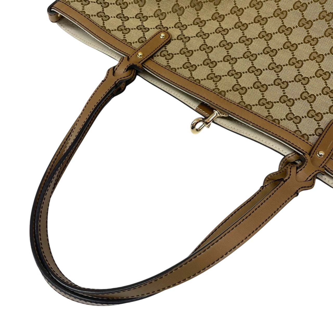 【GUCCI】グッチ 247209 トートバッグ GGキャンバス レディース ポーチ付 レザー ハンド ショルダー