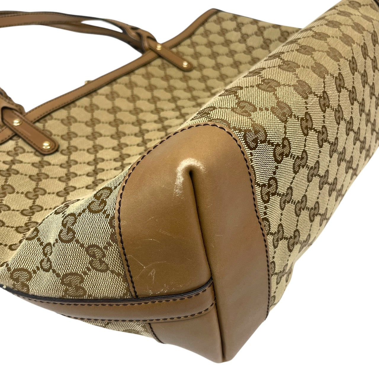【GUCCI】グッチ 247209 トートバッグ GGキャンバス レディース ポーチ付 レザー ハンド ショルダー