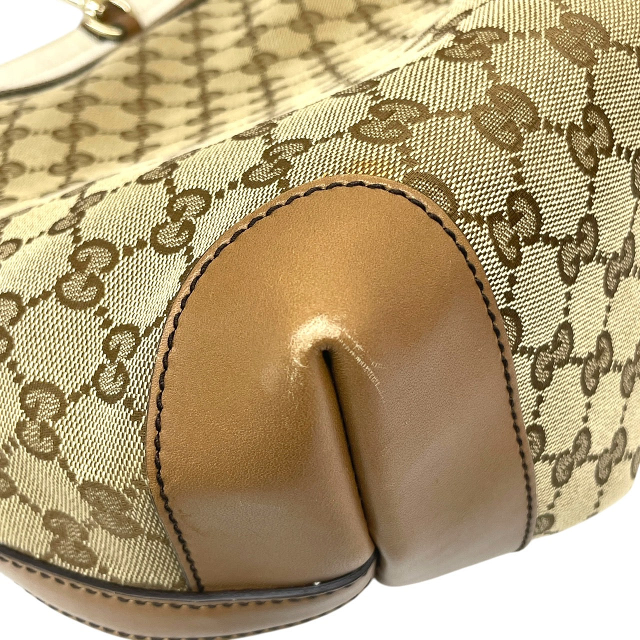 【GUCCI】グッチ 247209 トートバッグ GGキャンバス レディース ポーチ付 レザー ハンド ショルダー