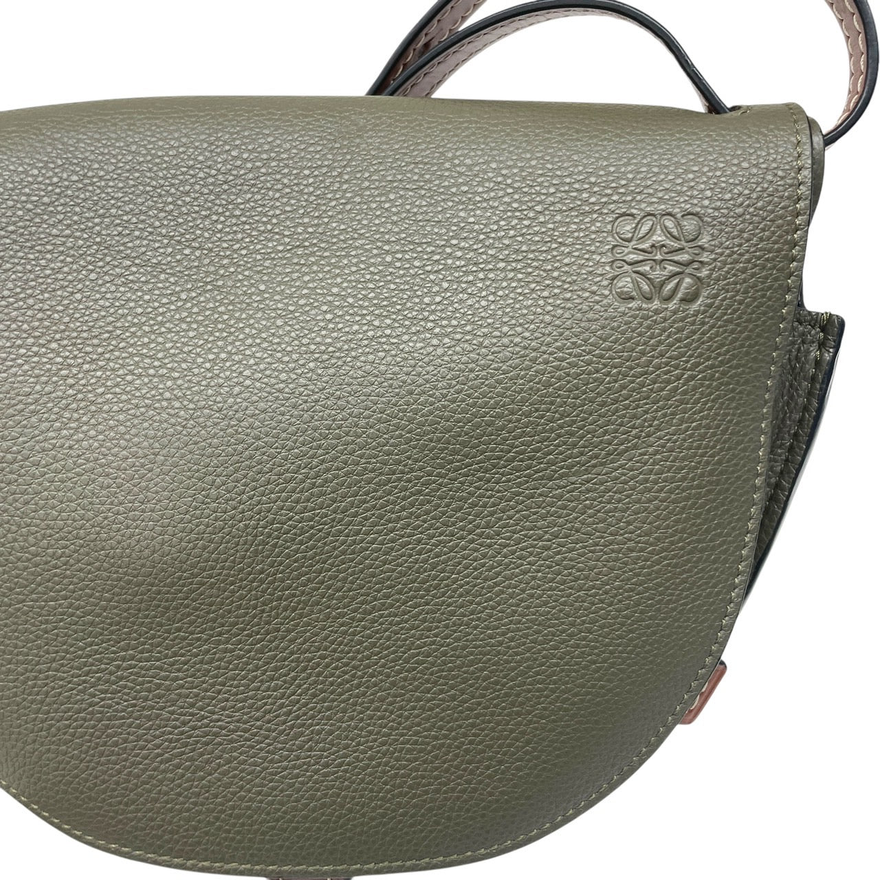 【LOEWE】ロエベ ゲート スモール 321.12.T20 ショルダーバッグ レザー レディース ポシェット カーキ