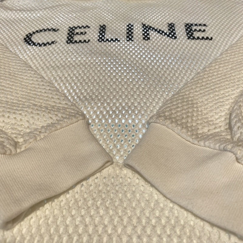 【CELINE】セリーヌ 2Y570950P パーカー コットン レディース メッシュパーカー 白