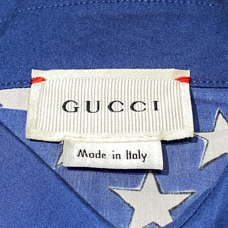 【GUCCI】グッチ 半袖シャツ コットン キッズ サイズ12 キッズ 子供 ボタンシャツ 星 スター