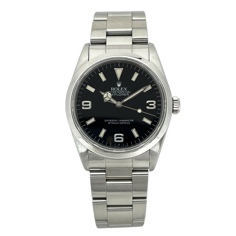【ROLEX】ロレックス エクスプローラーI 14270 腕時計 ステンレススチール メンズ U番 オールトリチウム ダブルバックル 自動巻き セミヴィンテージ