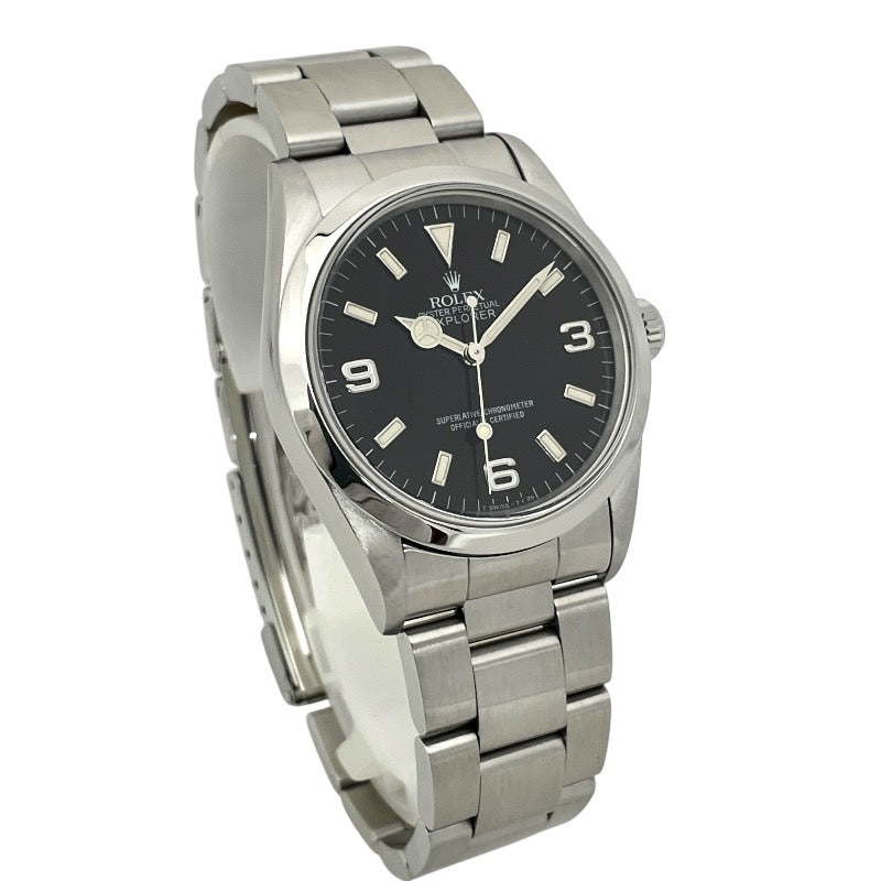 【ROLEX】ロレックス エクスプローラーI 14270 腕時計 ステンレススチール メンズ U番 オールトリチウム ダブルバックル 自動巻き セミヴィンテージ