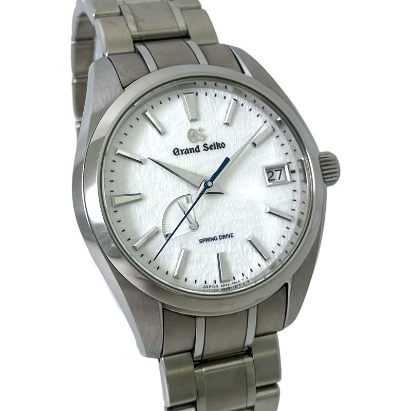 【Grand Seiko】グランドセイコー スプリングドライブ SBGA211 9R65-0AE0 腕時計 チタン メンズ ヘリテージコレクション 自動巻き 雪白