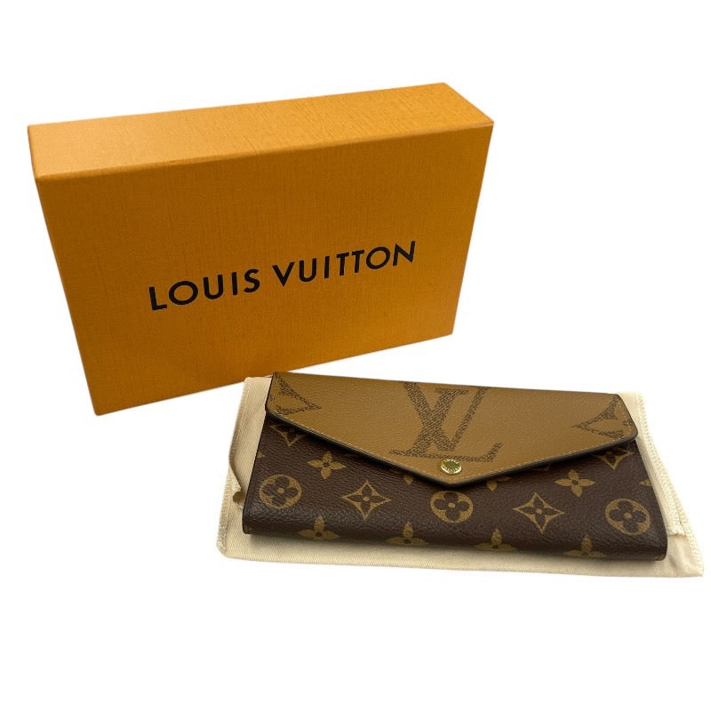 【LOUIS VUITTON】ルイ・ヴィトン ポルトフォイユ サラ M80726 長財布 レディース モノグラム ジャイアント リバース