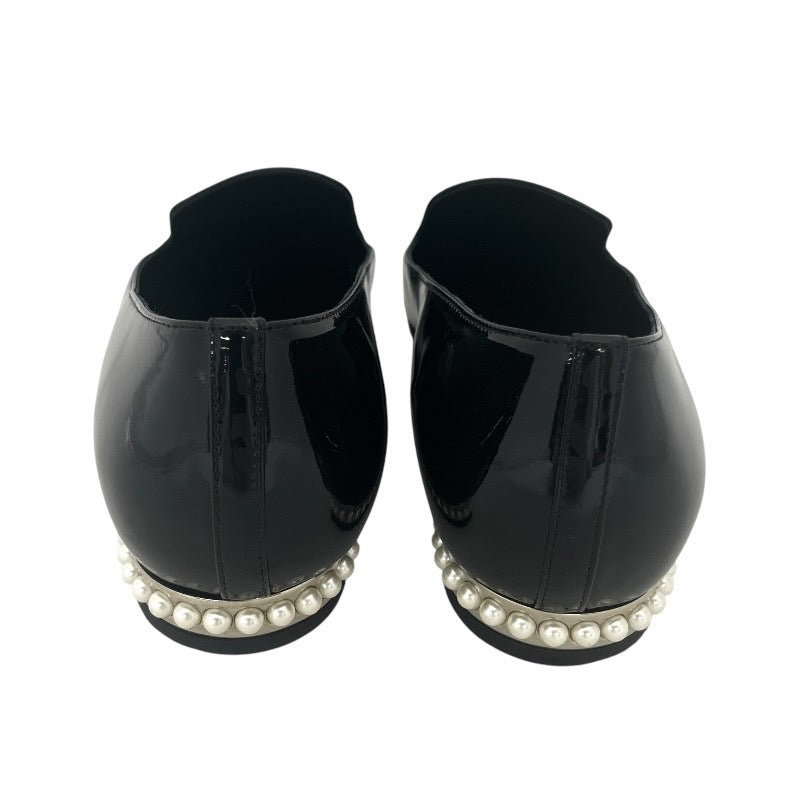 【CHANEL】シャネル フラットシューズ オペラ G30757 バレエシューズ パテントレザー レディース エナメル 黒 ブラック サイズ37C