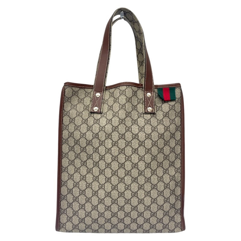 【GUCCI】グッチ GGスプリーム シェリーライン 211135 トートバッグ レディース GG柄 ハンド ベージュ
