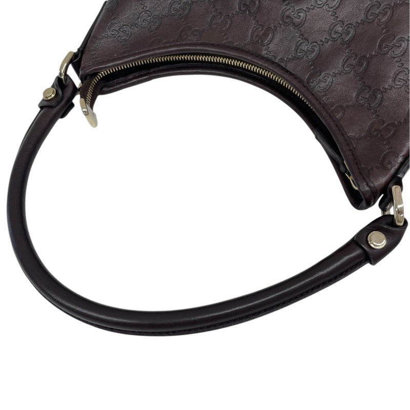【GUCCI】グッチ アビーライン ワンショルダー 130738 ショルダーバッグ レザー レディース ブラウン 茶 ハンド