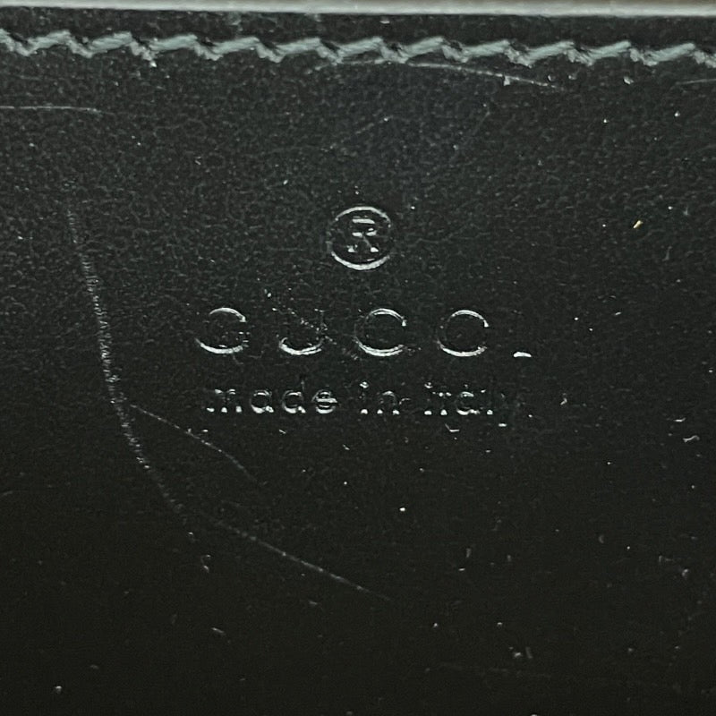 【GUCCI】グッチ GGマーモント スモール 447632 ショルダーバッグ レザー レディース チェーン 黒 ブラック