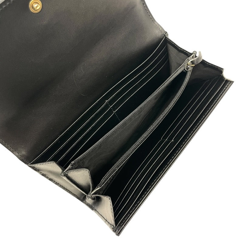 【GUCCI】グッチ GGマーモント 443436 長財布 レザー レディース 黒 ブラック コンチネンタルウォレット