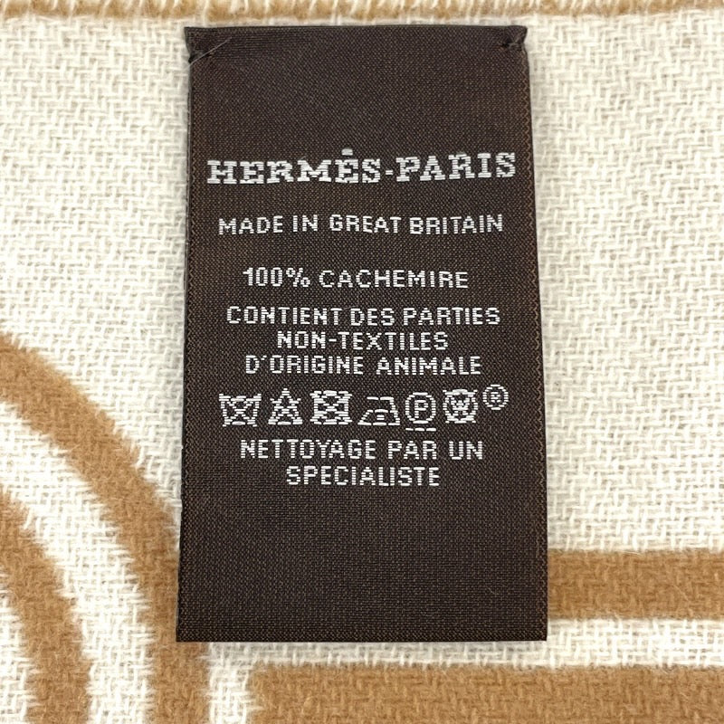 【HERMES】エルメス カザック キーコレクション マフラー カシミヤ レディース カシミア100% ベージュ 未使用品