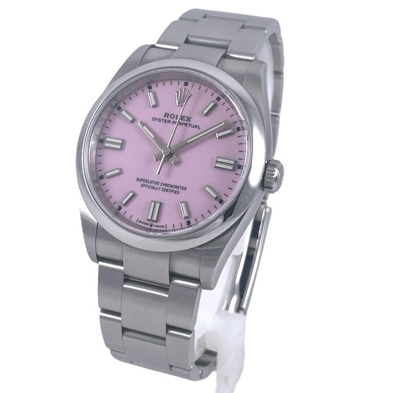 【ROLEX】ロレックス オイスターパーペチュアル 36mm 126000 腕時計 ステンレススチール メンズ ランダム番 2021年ギャラ ピンク 自動巻き