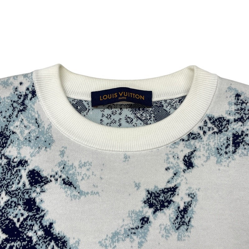 【LOUIS VUITTON】ルイ・ヴィトン モノグラム バンダナ RM222M JL4 HNN24W セーター コットン メンズ 長袖 ニット サイズL