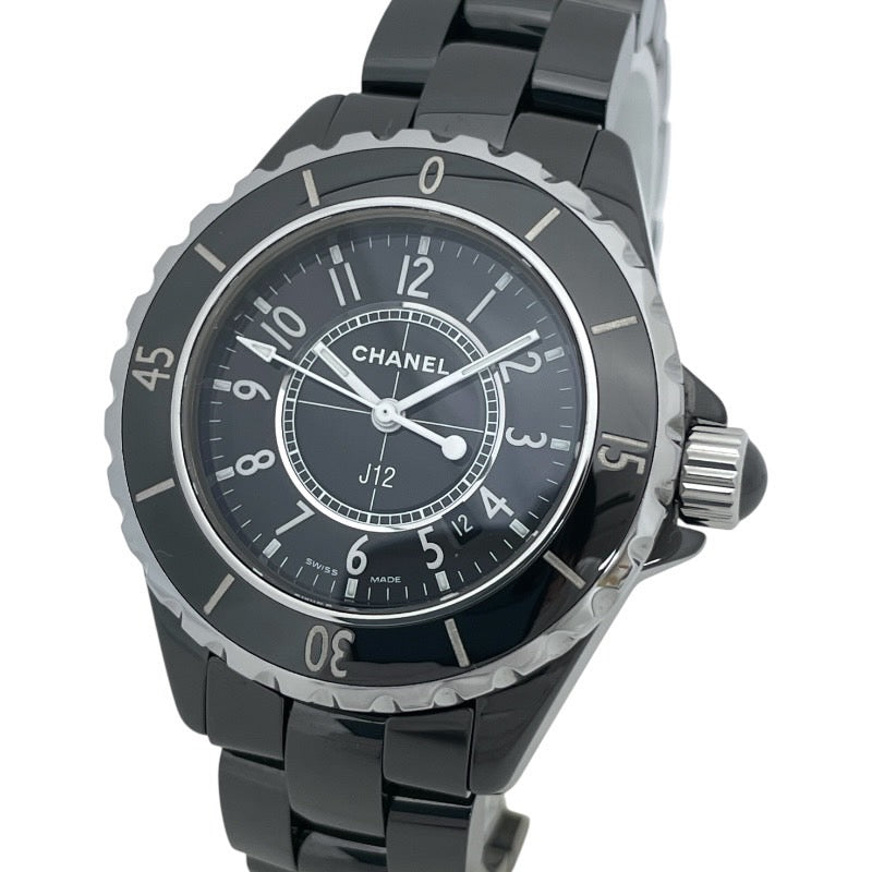 【CHANEL】シャネル J12 33mm H0682 腕時計 セラミック レディース 黒 ブラック クォーツ