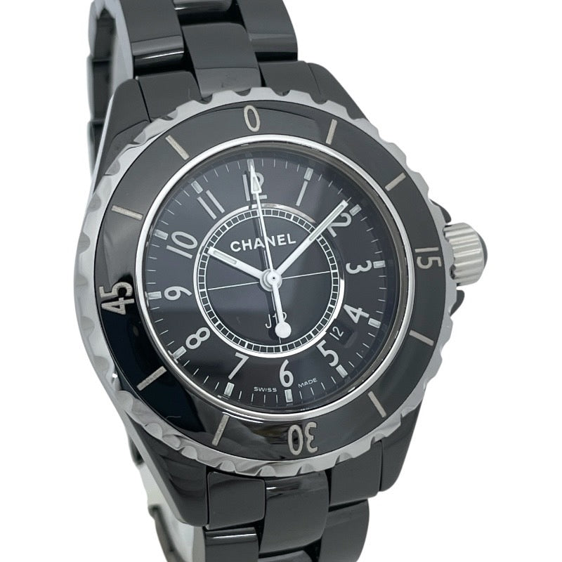 【CHANEL】シャネル J12 33mm H0682 腕時計 セラミック レディース 黒 ブラック クォーツ