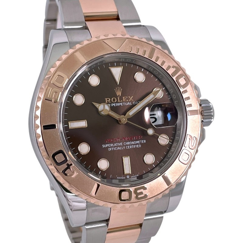 【ROLEX】ロレックス ヨットマスター 126621 腕時計 SS/PG メンズ ランダム番 2021年ギャラ チョコレート文字盤 自動巻き