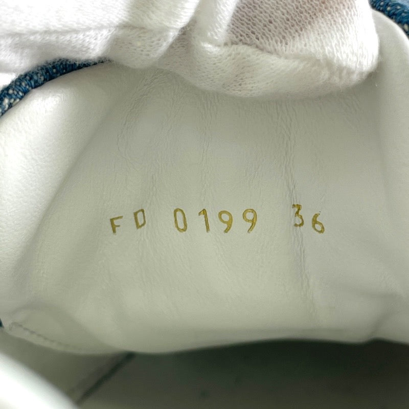 【LOUIS VUITTON】ルイ・ヴィトン タイムアウト モノグラムデニム スニーカー レディース インディゴブルー サイズ36 23.5cm