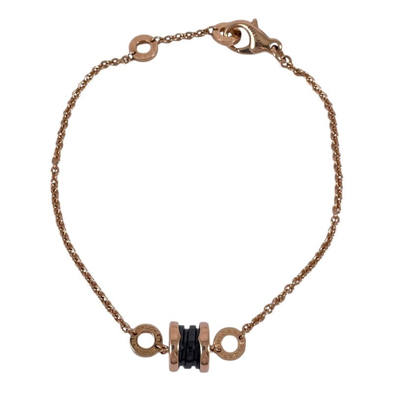 【BVLGARI】ブルガリ B-zero1 ビーゼロワン ブレスレット K18ピンクゴールド レディース 750 セラミック
