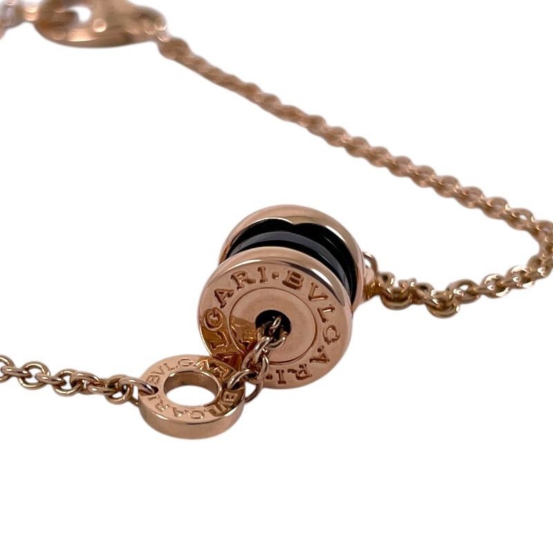 【BVLGARI】ブルガリ B-zero1 ビーゼロワン ブレスレット K18ピンクゴールド レディース 750 セラミック