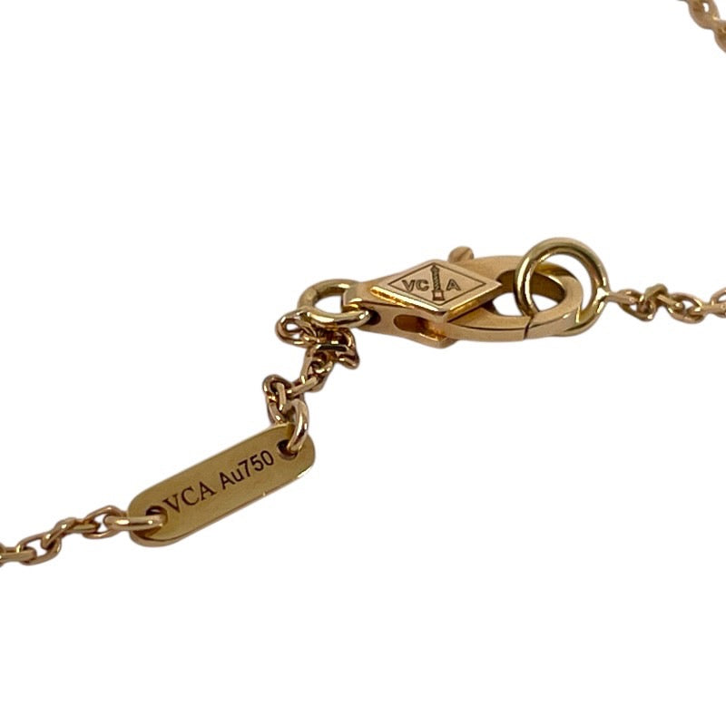 【Van Cleef & Arpels】ヴァンクリーフ&アーペル スウィートアルハンブラ シェル VCARF69100 ネックレス K18イエローゴールド レディース 750YG ペンダント マザーオブパール スイート