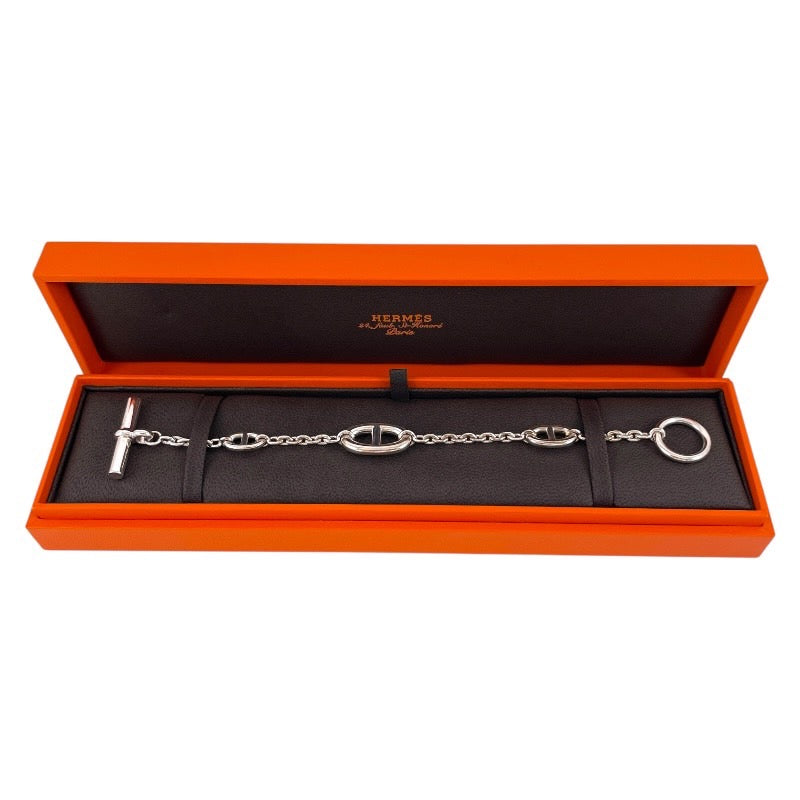 【HERMES】エルメス シェーヌダンクル ファランドール ブレスレット シルバー925 レディース LG メンズ チェーン