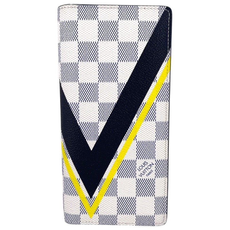 【LOUIS VUITTON】ルイ・ヴィトン ポルトフォイユ ブラザ N64007 長財布 メンズ 2017 アメリカズカップ ダミエアズール 2つ折り