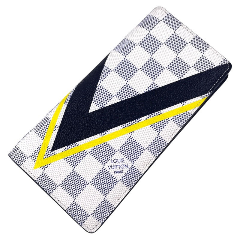 【LOUIS VUITTON】ルイ・ヴィトン ポルトフォイユ ブラザ N64007 長財布 メンズ 2017 アメリカズカップ ダミエアズール 2つ折り