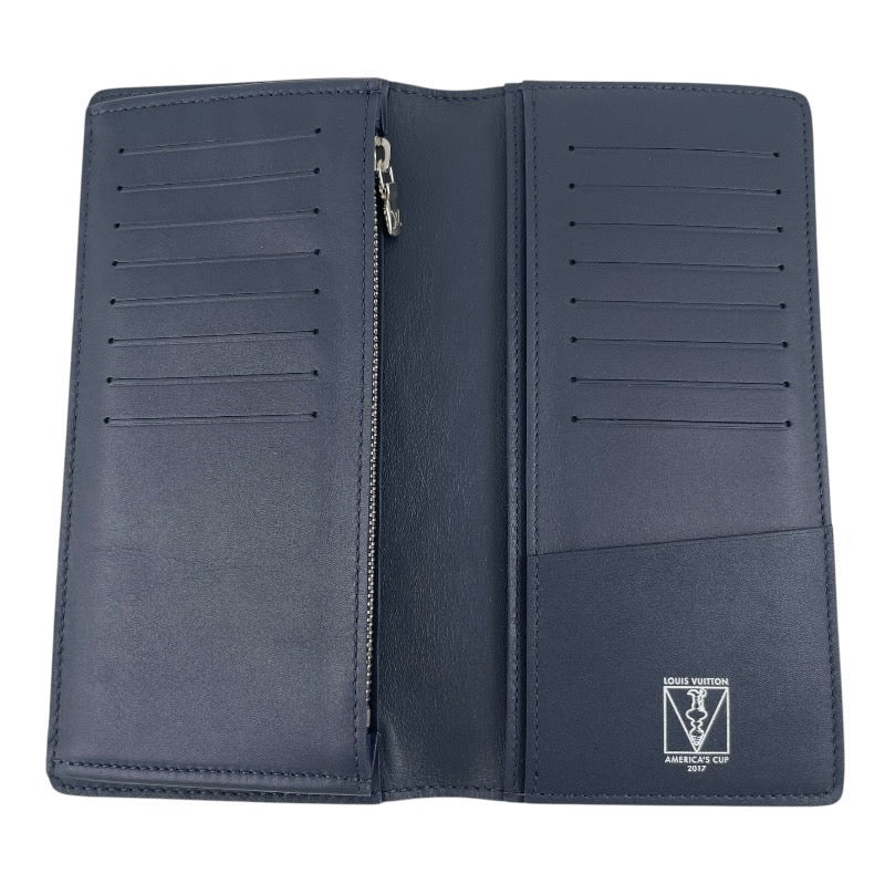 【LOUIS VUITTON】ルイ・ヴィトン ポルトフォイユ ブラザ N64007 長財布 メンズ 2017 アメリカズカップ ダミエアズール 2つ折り