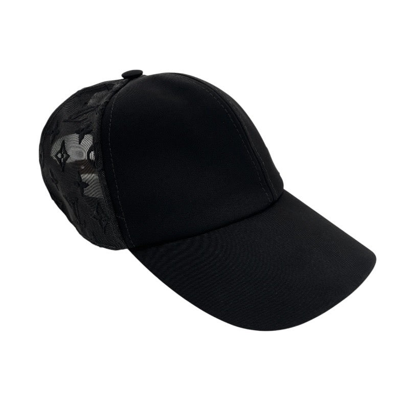 【LOUIS VUITTON】ルイ・ヴィトン ベースボール モノグラム メッシュ M77115 キャップ メンズ 黒 ブラック 美品