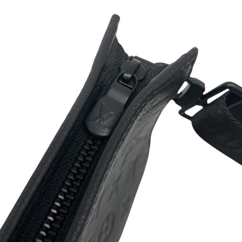 【LOUIS VUITTON】ルイ・ヴィトン ガストン ウェアラブルウォレット M81115 ショルダーバッグ レザー メンズ モノグラムシャドウ 黒 ブラック コインケース付