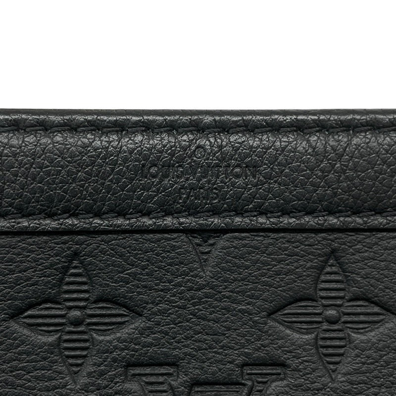【LOUIS VUITTON】ルイ・ヴィトン ガストン ウェアラブルウォレット M81115 ショルダーバッグ レザー メンズ モノグラムシャドウ 黒 ブラック コインケース付