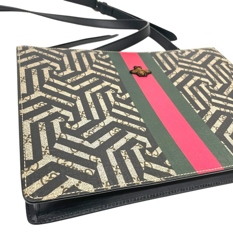 【GUCCI】グッチ GGカレイド 429004 ショルダーバッグ メンズ 2WAY クラッチ サコッシュ ビー 蜂