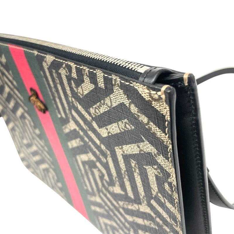 【GUCCI】グッチ GGカレイド 429004 ショルダーバッグ メンズ 2WAY クラッチ サコッシュ ビー 蜂