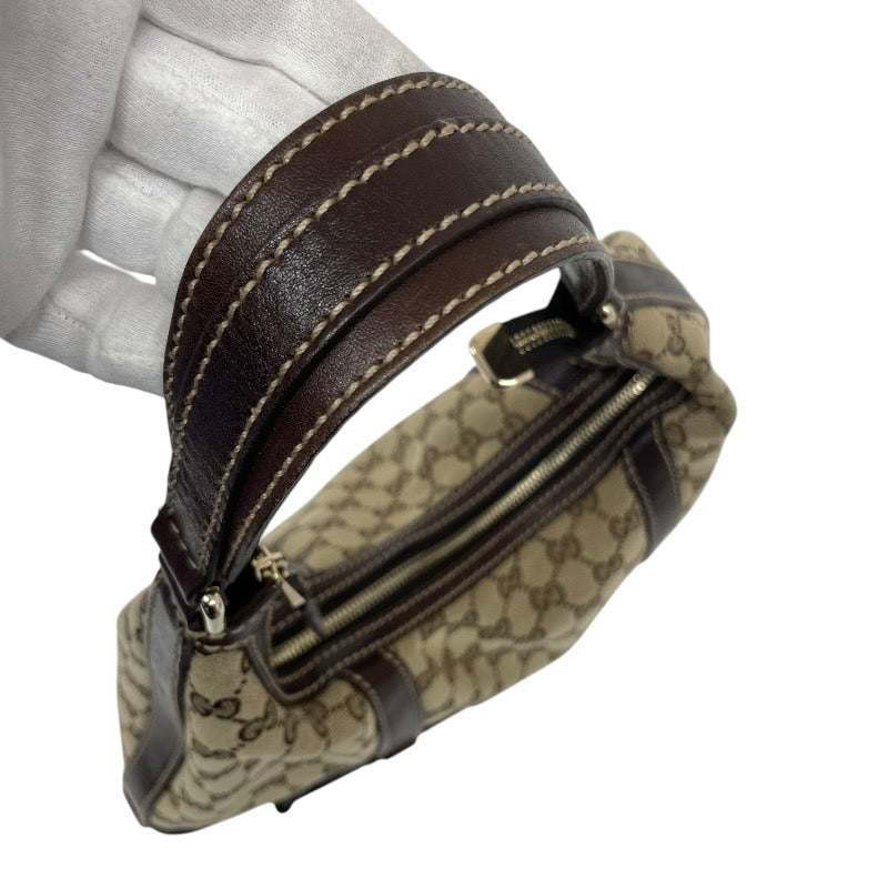 【GUCCI】グッチ ワンショルダー 181500 ショルダーバッグ GGキャンバス レディース レザー セミショルダー ベージュ