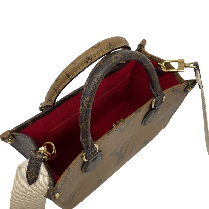 【LOUIS VUITTON】ルイ・ヴィトン オンザゴーPM M46373 ハンドバッグ レディース モノグラム ジャイアント リバース 2WAY ショルダー