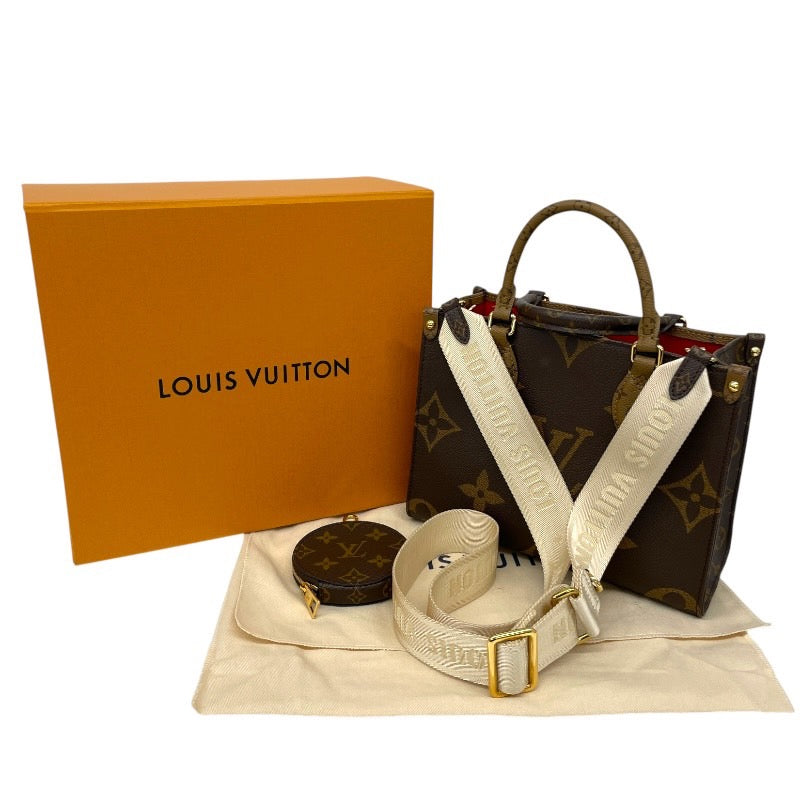 【LOUIS VUITTON】ルイ・ヴィトン オンザゴーPM M46373 ハンドバッグ レディース モノグラム ジャイアント リバース 2WAY ショルダー