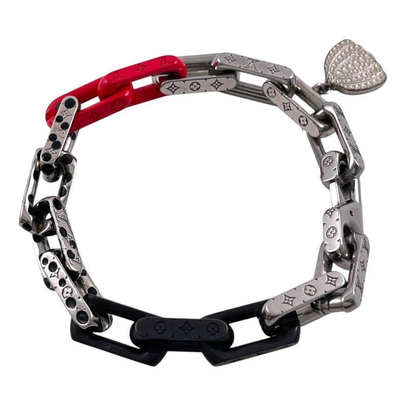 【LOUIS VUITTON】ルイ・ヴィトン ブラスレ モノグラム チェーン M0976L ブレスレット メンズ インフィニティ ドット 草間彌生