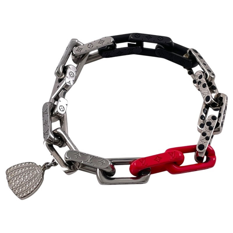 【LOUIS VUITTON】ルイ・ヴィトン ブラスレ モノグラム チェーン M0976L ブレスレット メンズ インフィニティ ドット 草間彌生