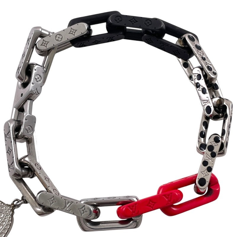 【LOUIS VUITTON】ルイ・ヴィトン ブラスレ モノグラム チェーン M0976L ブレスレット メンズ インフィニティ ドット 草間彌生