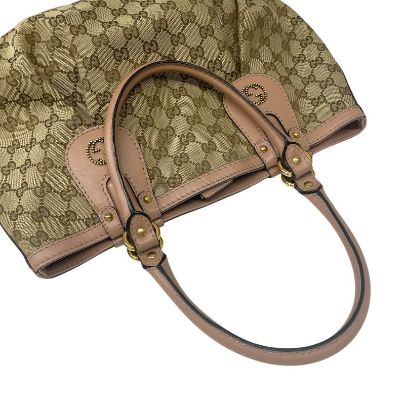 【GUCCI】グッチ スカーレット 269953 トートバッグ GGキャンバス レディース GGスタッズ ハンド ピンク ベージュ