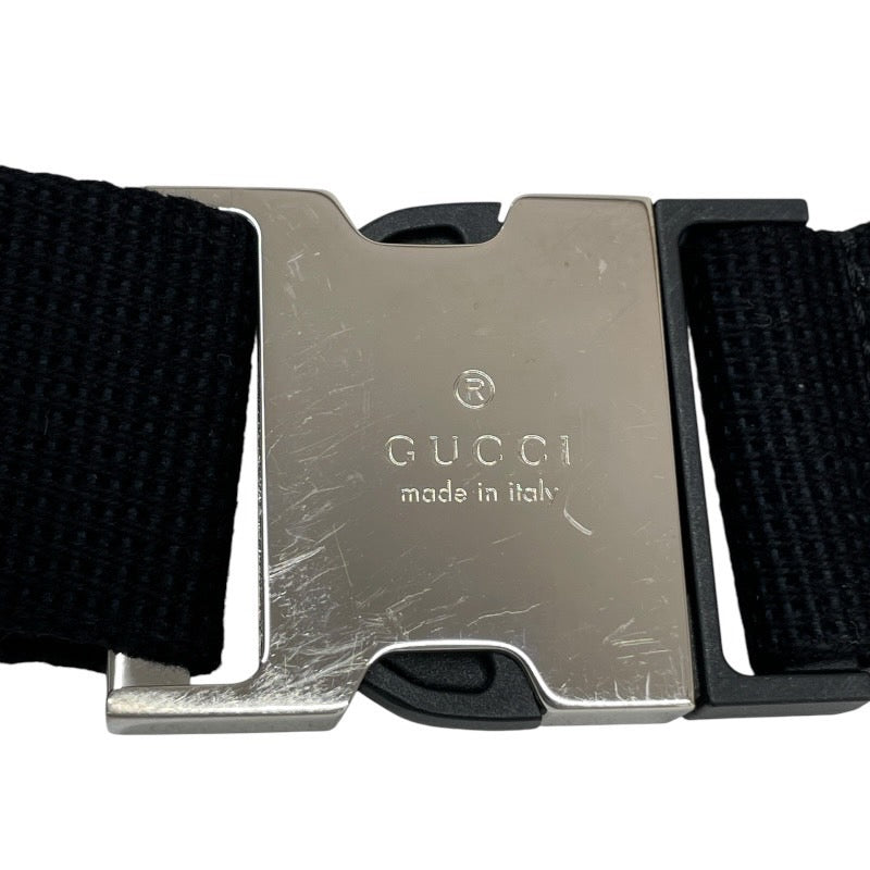 【GUCCI】グッチ GGエンボス ベルトバッグ 645093 ウエストバッグ レザー メンズ 黒 ブラック GG柄 ボディバッグ ショルダー
