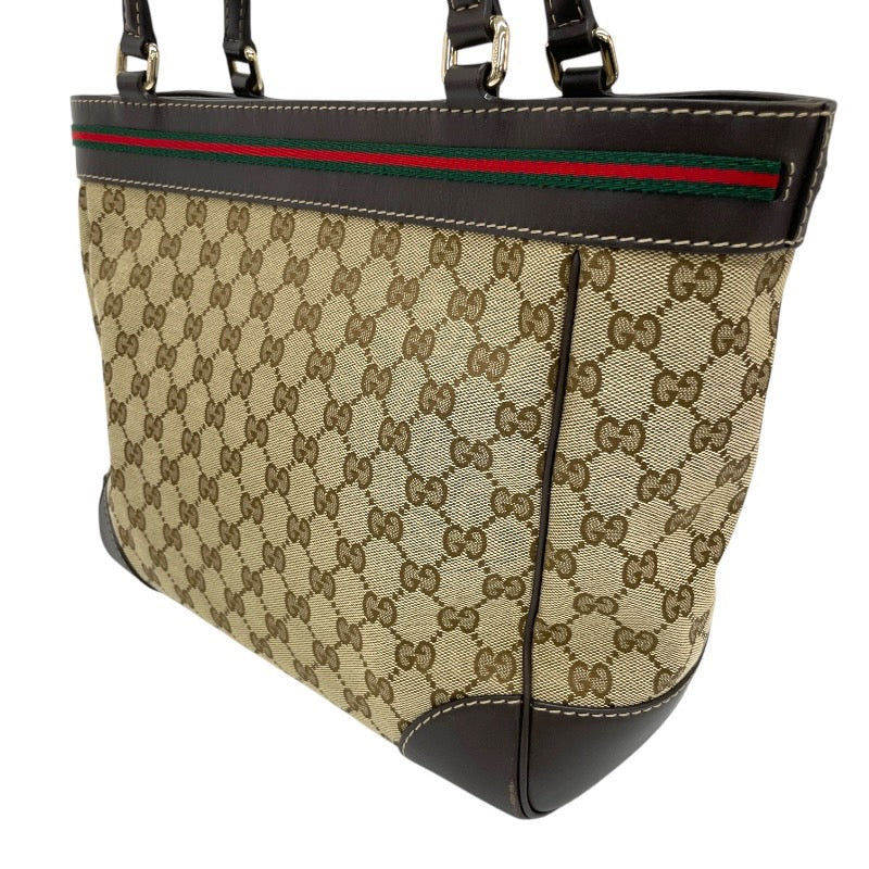 【GUCCI】グッチ メイフェア 257061 ハンドバッグ GGキャンバス レディース シェリーライン リボン トート レザー