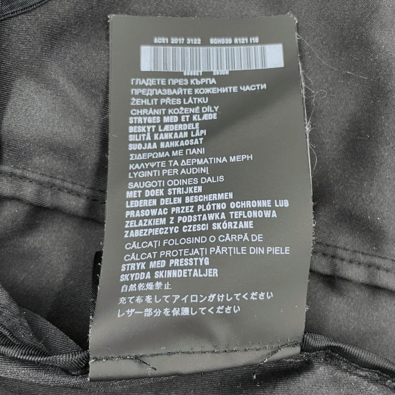 【PRADA】プラダ ボンバージャケット SGH039 ナイロンジャケット メンズ MA-1 黒 ブラック 三角プレート サイズ52