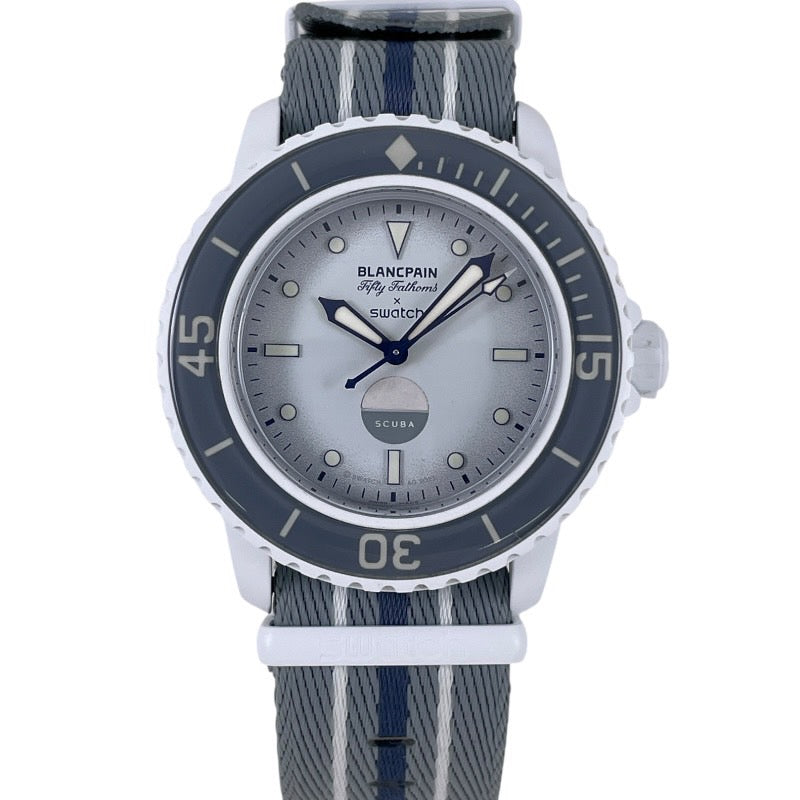 【Swatch】スウォッチ フィフティファゾムス SO35S100 腕時計 メンズ ブランパン コラボ BLANCPAIN バイオセラミック 自動巻き オーシャン