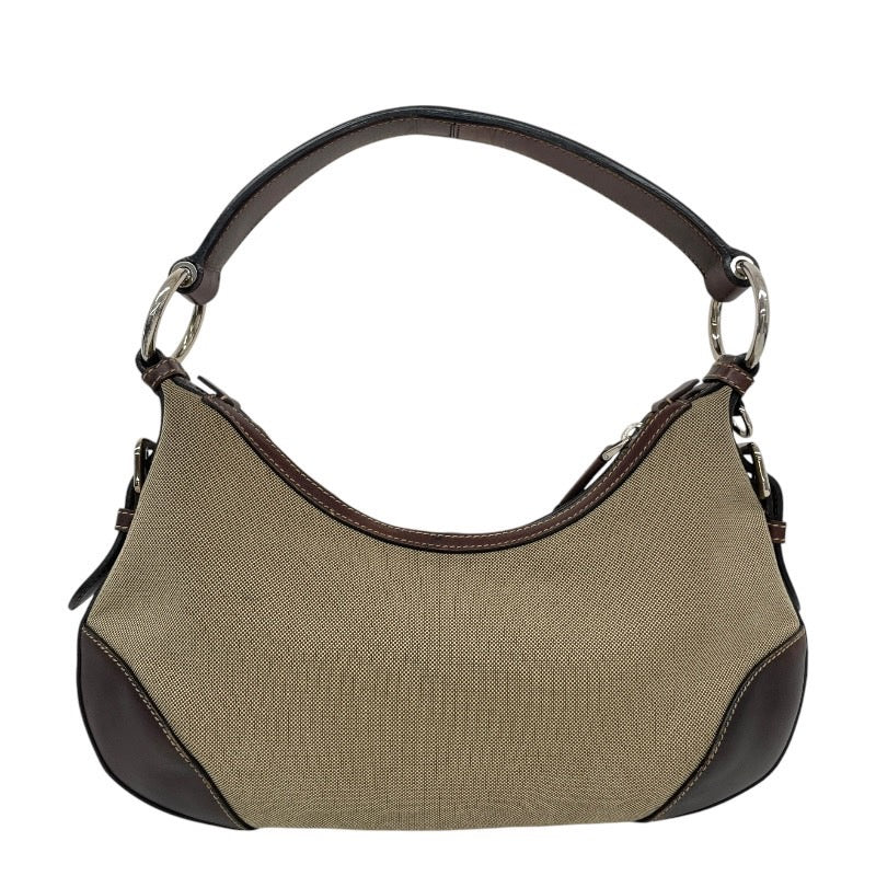 【PRADA】プラダ ジャガード ワンショルダー ショルダーバッグ レディース レザー キャンバス ロゴ セミショルダー ミニバッグ