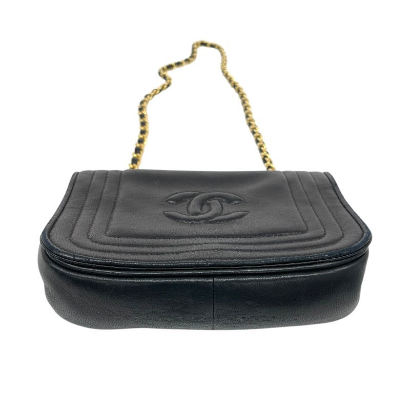 【CHANEL】シャネル ココマーク ミニバッグ ショルダーバッグ ラムスキン レディース 黒 ブラック 0番台 マグネットフラップ