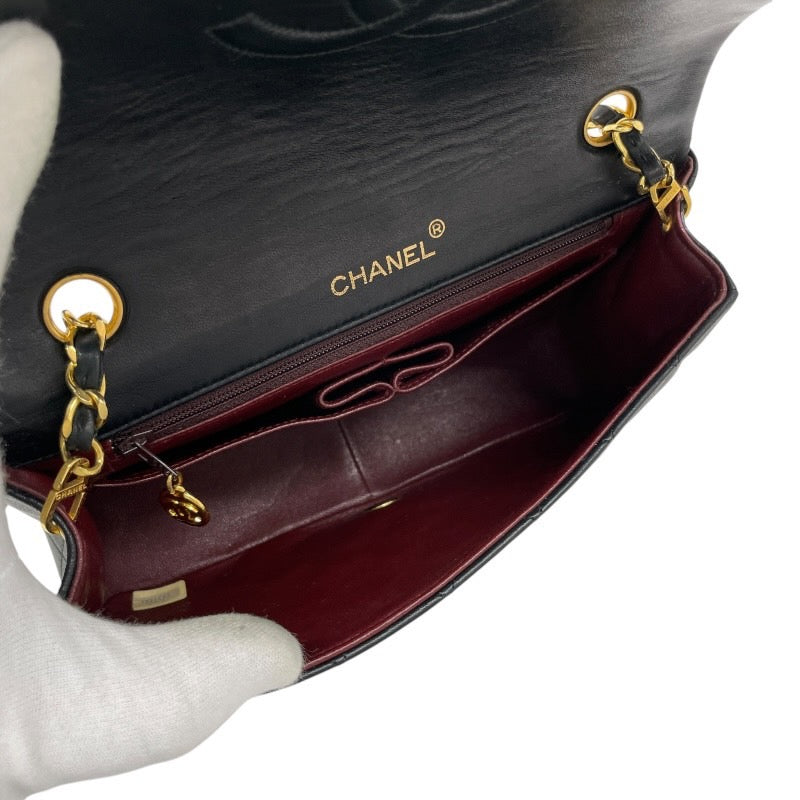 【CHANEL】シャネル マトラッセ23 ターンロック金具 A03568 ショルダーバッグ ラムスキン レディース フルフラップ チェーンショルダー 黒 ブラック 1番台