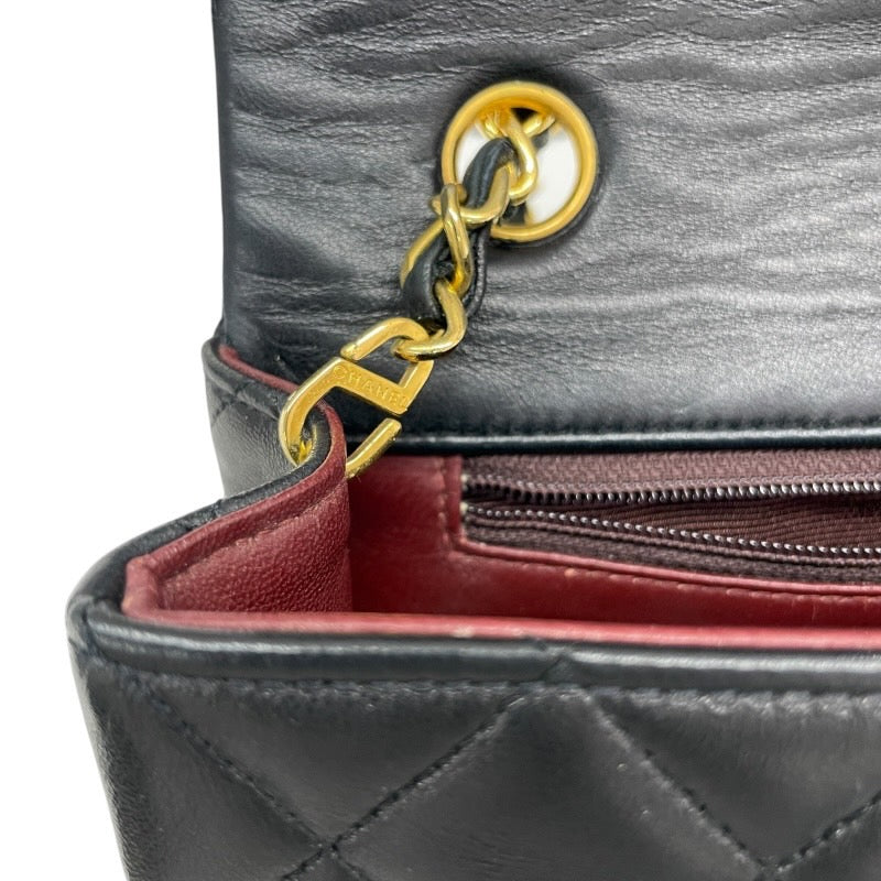 【CHANEL】シャネル マトラッセ23 ターンロック金具 A03568 ショルダーバッグ ラムスキン レディース フルフラップ チェーンショルダー 黒 ブラック 1番台