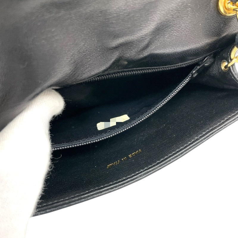 【CHANEL】シャネル ココマーク ミニバッグ ショルダーバッグ ラムスキン レディース 黒 ブラック 0番台 マグネットフラップ